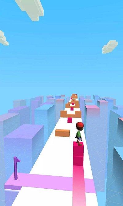 立方体上的冲浪男孩3d手机版下载,立方体上的冲浪男孩3d,跑酷游戏,闯关游戏